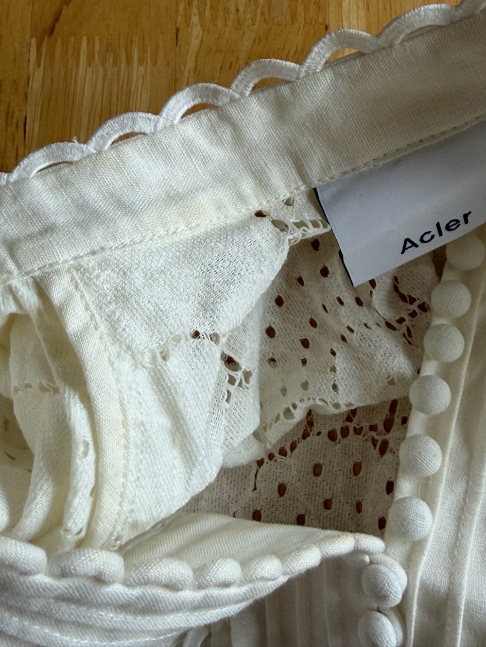 White Lace Acler Cookes Blouse - Picture 8 of 10